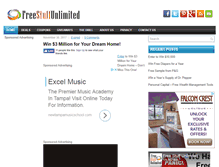 Tablet Screenshot of free-stuff-unlimited.com